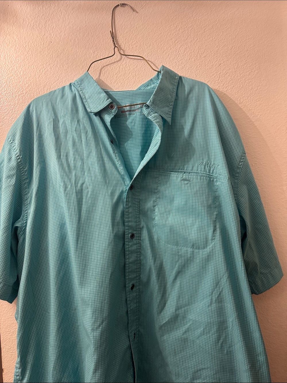 Ariat Aqua Gingham Button-Up Shirt